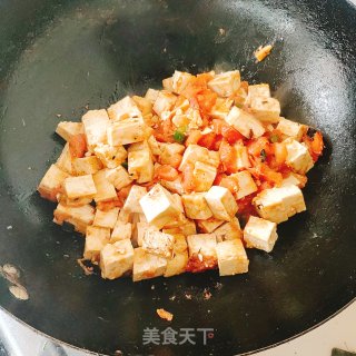 西红柿烧豆腐的做法步骤：4