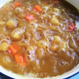 咖喱土豆煮虾仁的做法步骤：11