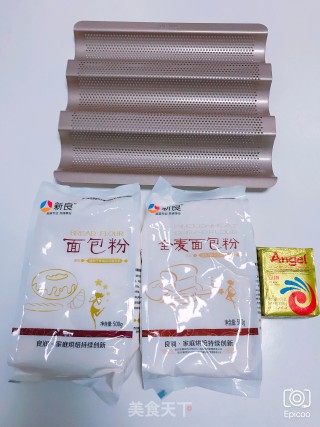 全麦法棍的做法步骤：1
