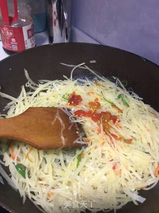 酸辣土豆丝的做法步骤：7
