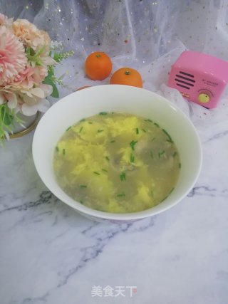 蘑菇蛋花汤的做法步骤：7