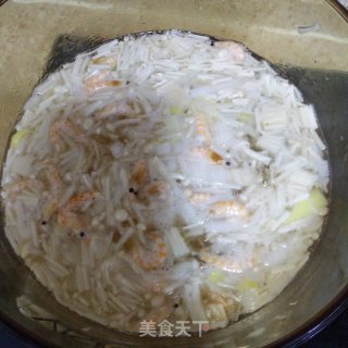 金针菇虾干蛋花汤的做法步骤：5