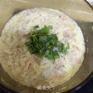 金针菇虾干蛋花汤的做法步骤：7