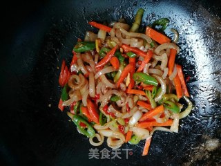 小炒猪皮的做法步骤：10