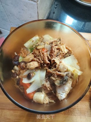 鱼骨胡萝卜白菜煲的做法步骤：14