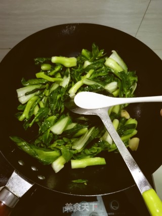 清炒菜苔的做法步骤：4