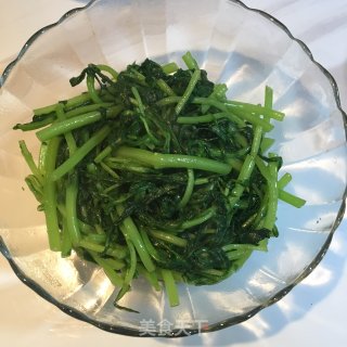 凉拌茼蒿菜的做法步骤：4