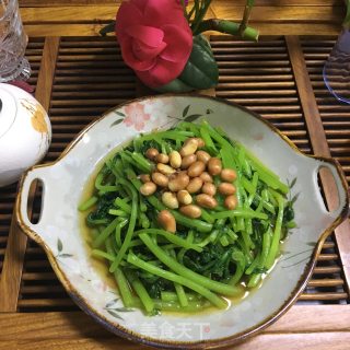 凉拌茼蒿菜的做法步骤：5