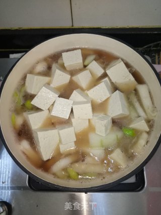 冬瓜虾皮豆腐汤的做法步骤：5