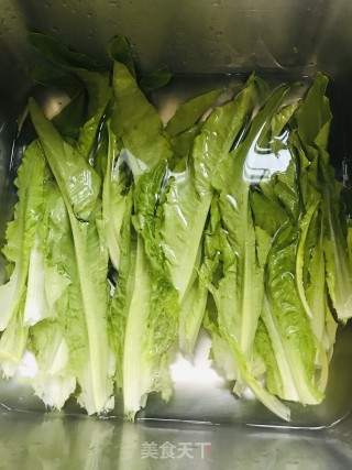油淋麦菜的做法步骤：2