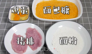 腊笔小新里的炸猪排的做法步骤：1
