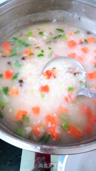 香菇胡萝卜瘦肉粥的做法步骤：5