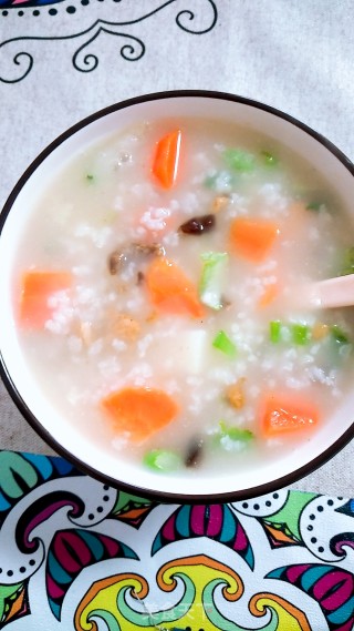 香菇胡萝卜瘦肉粥的做法步骤：6