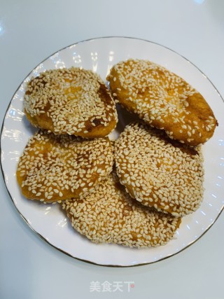 红薯芝麻饼的做法步骤：5