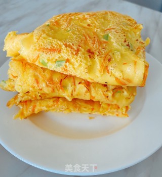 胡萝卜鸡蛋饼的做法步骤：5