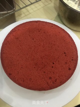 红丝绒粿蛋糕的做法步骤：6