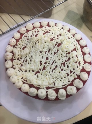 红丝绒粿蛋糕的做法步骤：7