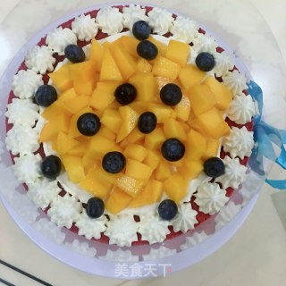 红丝绒粿蛋糕的做法步骤：12