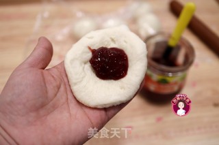 波兰种草莓酱排包的做法步骤：11