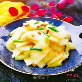 炝炒冬瓜片的做法步骤：10