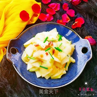 炝炒冬瓜片的做法步骤：11
