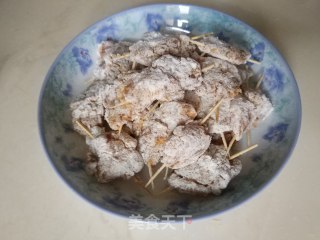 孜然牙签肉的做法步骤：5