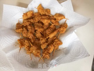 孜然牙签肉的做法步骤：7