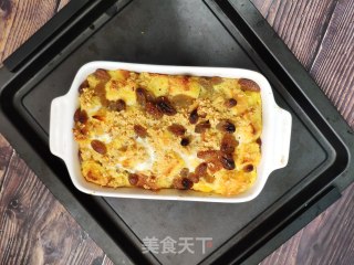燕麦面包布丁的做法步骤：9