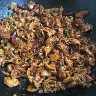 香辣肉片的做法步骤：8