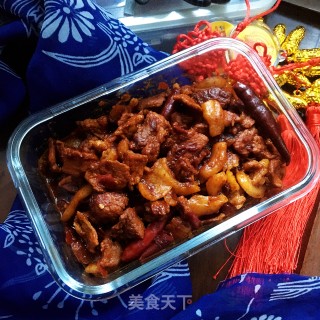 香辣肉片的做法步骤：12