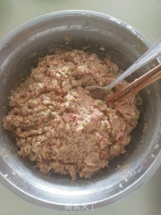 猪肉萝卜肉渣包子的做法步骤：10