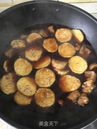 排骨烧素鸡的做法步骤：9