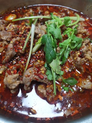 简易版水煮牛肉片的做法步骤：9