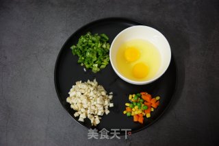 多色蒸蛋（快手早餐）的做法步骤：2