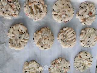 黑芝麻花生桃酥～家庭版的做法步骤：6
