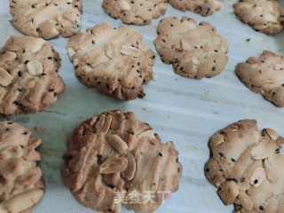 黑芝麻花生桃酥～家庭版的做法步骤：7