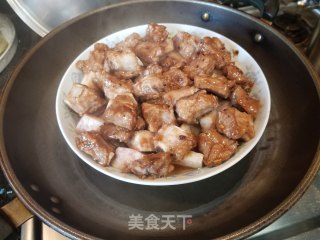 香芋蒸排骨的做法步骤：8