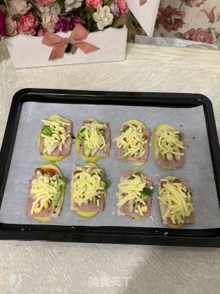 土豆片培根小披萨的做法步骤：3