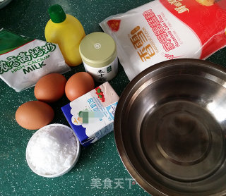 抹茶奶油蛋糕卷的做法步骤：1