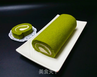 抹茶奶油蛋糕卷的做法步骤：20