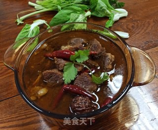 红炖牛腩块的做法步骤：10