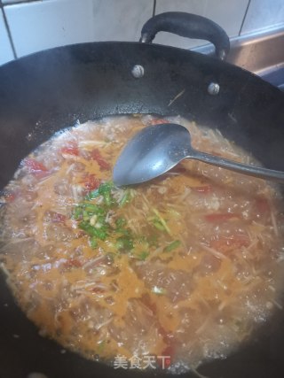 番茄金针菇汤的做法步骤：4
