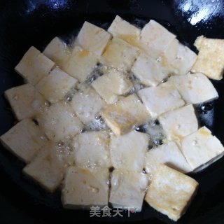 甜辣酱烧豆腐的做法步骤：3
