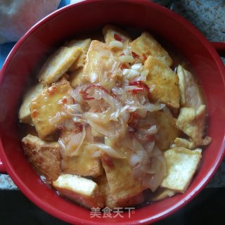 甜辣酱烧豆腐的做法步骤：10