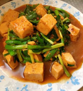 韭菜酱豆腐的做法步骤：6