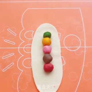 彩虹蛋黄酥的做法步骤：13