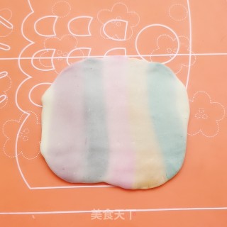 彩虹蛋黄酥的做法步骤：16