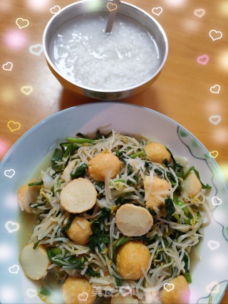 韭菜炒豆芽的做法步骤：9