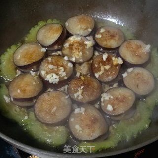 虾滑酿茄子的做法步骤：4
