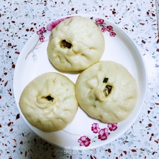 韭菜香干包子的做法步骤：15